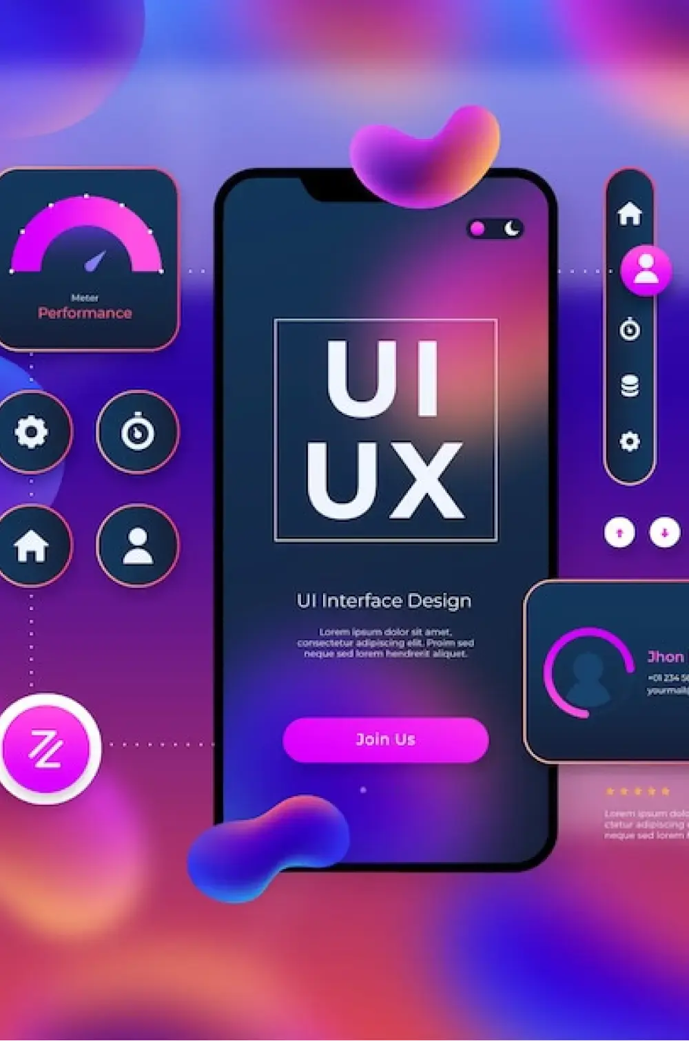 UI / UX Design — Interstial project showcase